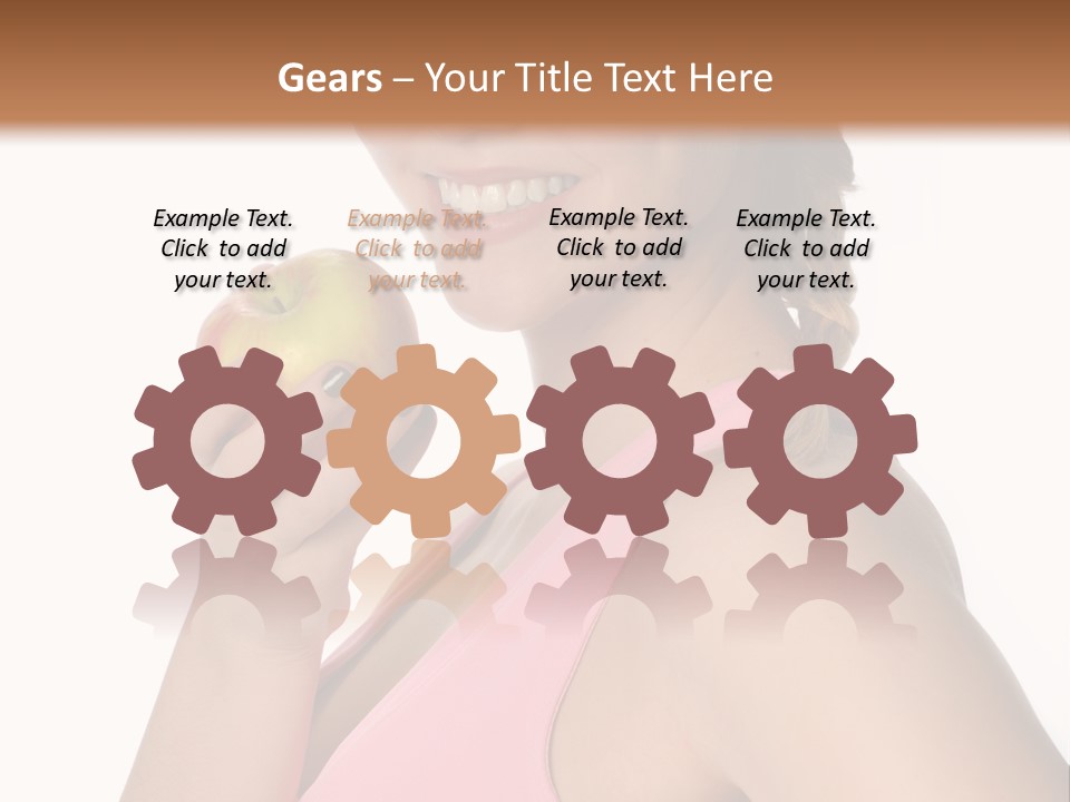 Lady Cosmetics Human Eye PowerPoint Template