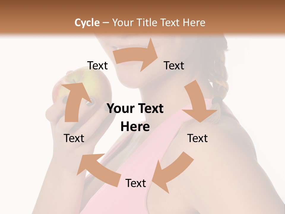 Lady Cosmetics Human Eye PowerPoint Template