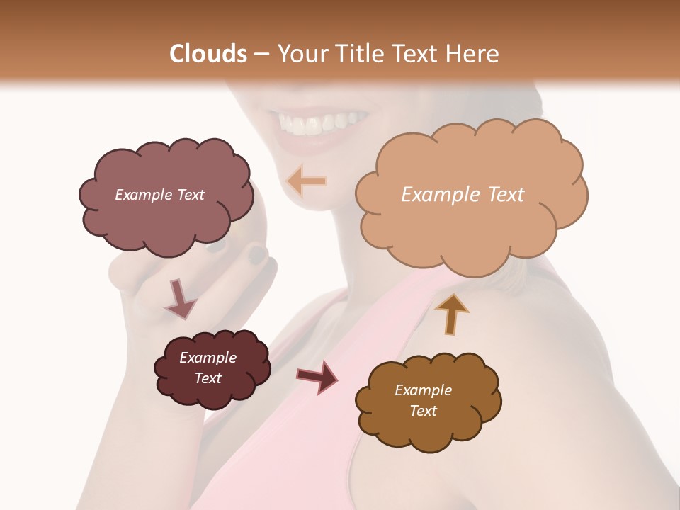 Lady Cosmetics Human Eye PowerPoint Template