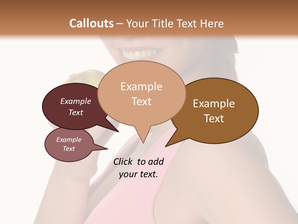 Lady Cosmetics Human Eye PowerPoint Template