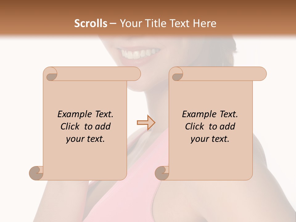 Lady Cosmetics Human Eye PowerPoint Template