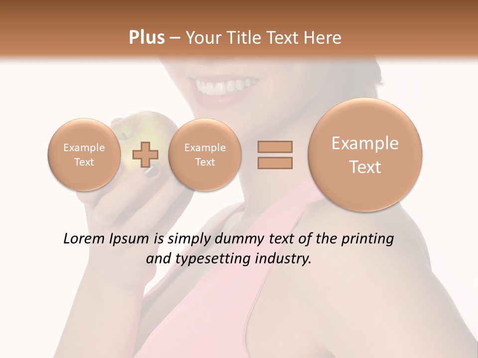 Lady Cosmetics Human Eye PowerPoint Template