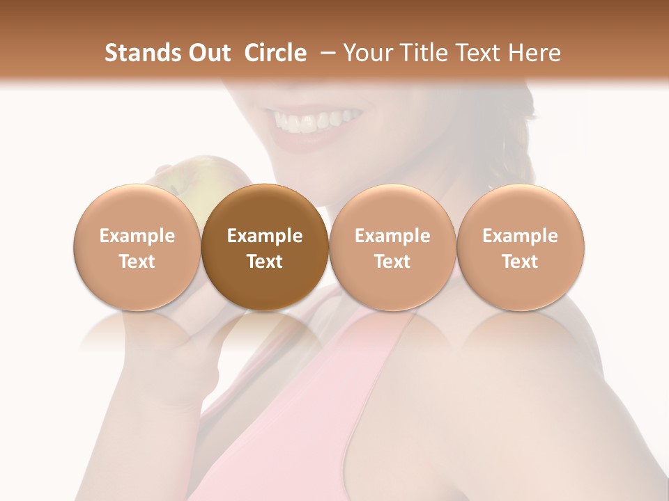 Lady Cosmetics Human Eye PowerPoint Template