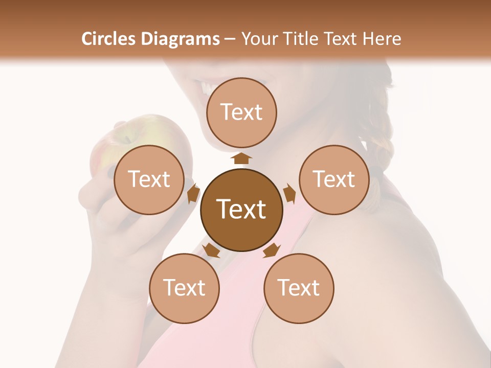 Lady Cosmetics Human Eye PowerPoint Template