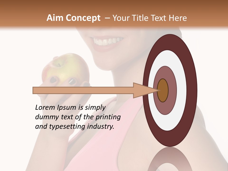 Lady Cosmetics Human Eye PowerPoint Template