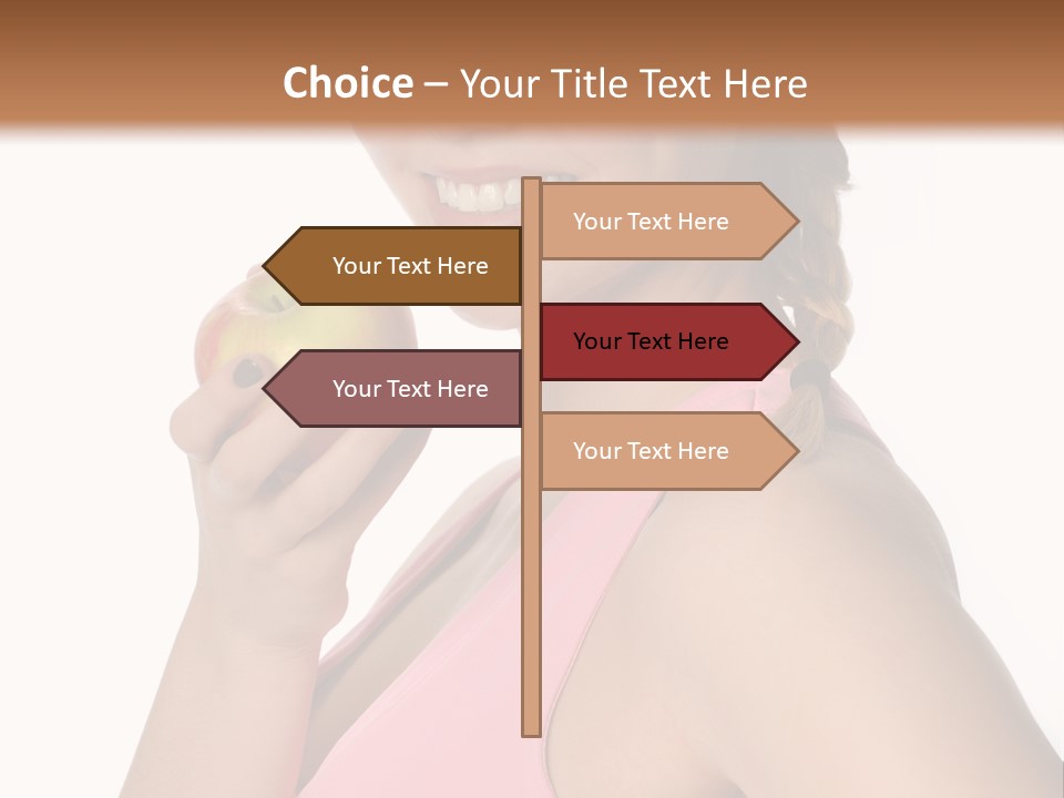 Lady Cosmetics Human Eye PowerPoint Template