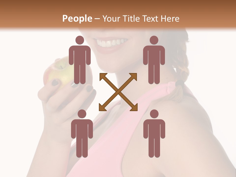 Lady Cosmetics Human Eye PowerPoint Template