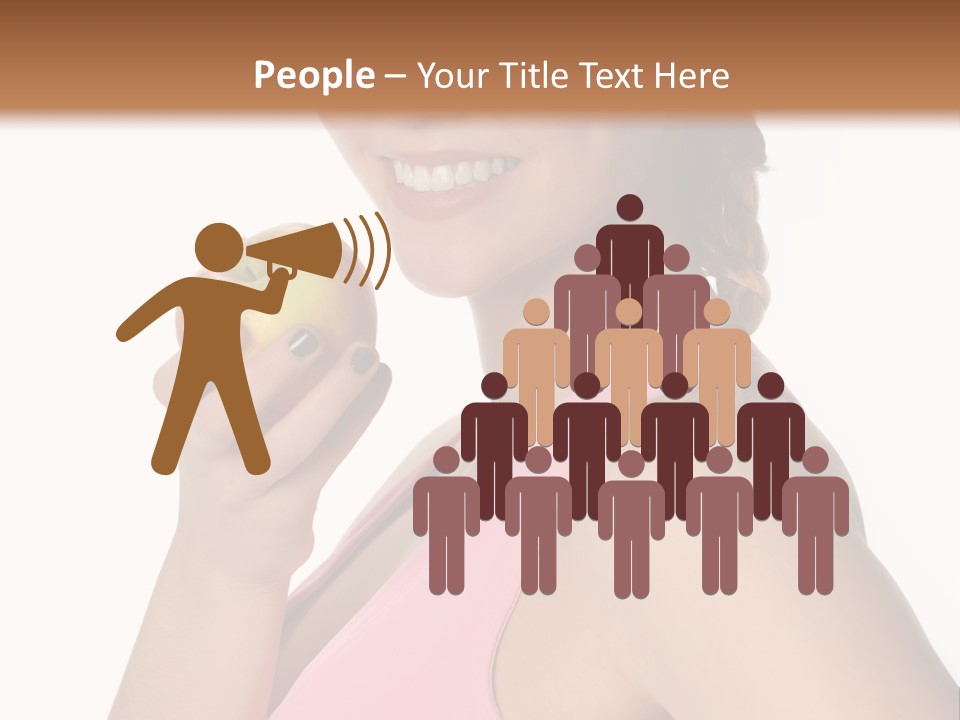 Lady Cosmetics Human Eye PowerPoint Template