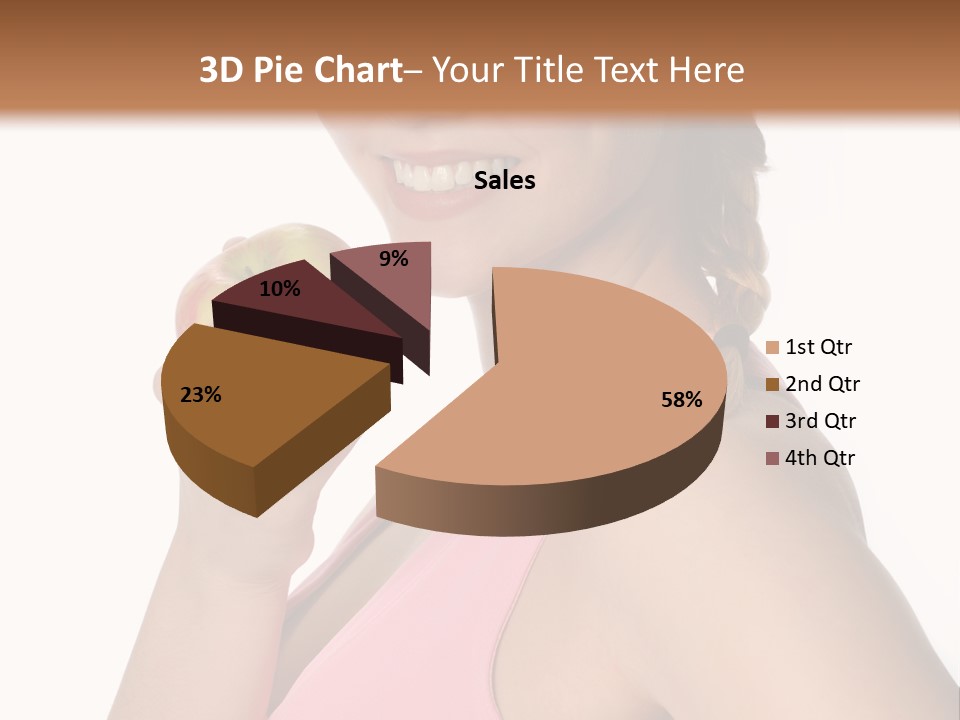 Lady Cosmetics Human Eye PowerPoint Template