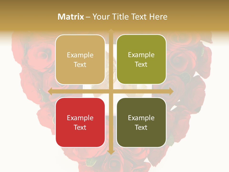 Floral Ymbol Bow PowerPoint Template