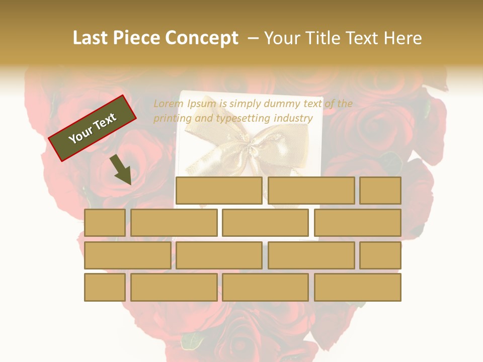 Floral Ymbol Bow PowerPoint Template