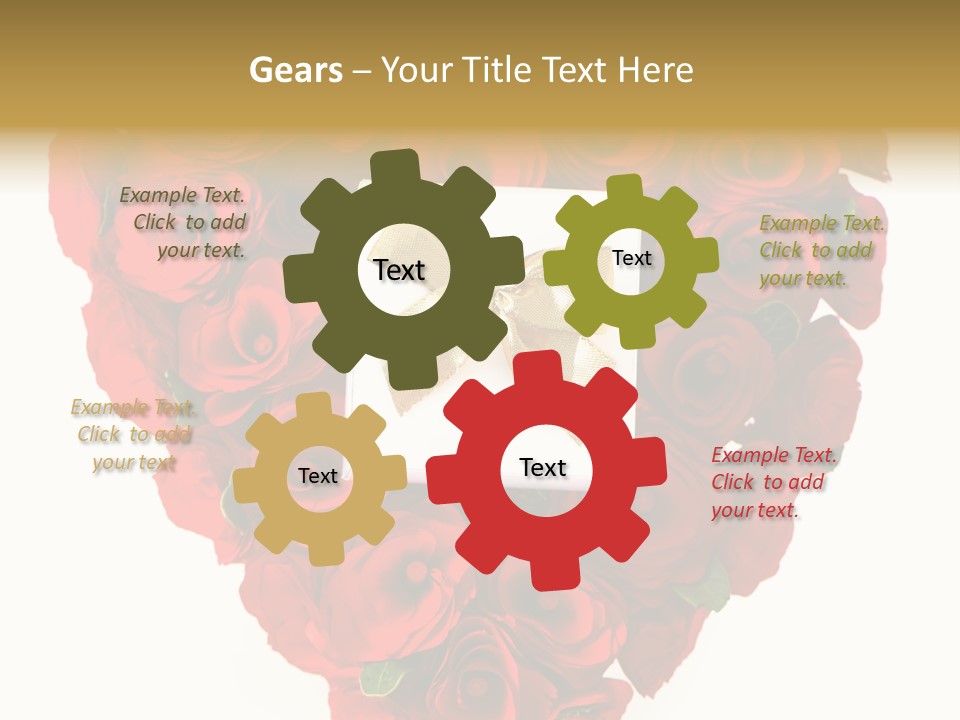 Floral Ymbol Bow PowerPoint Template