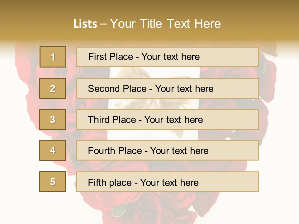 Floral Ymbol Bow PowerPoint Template