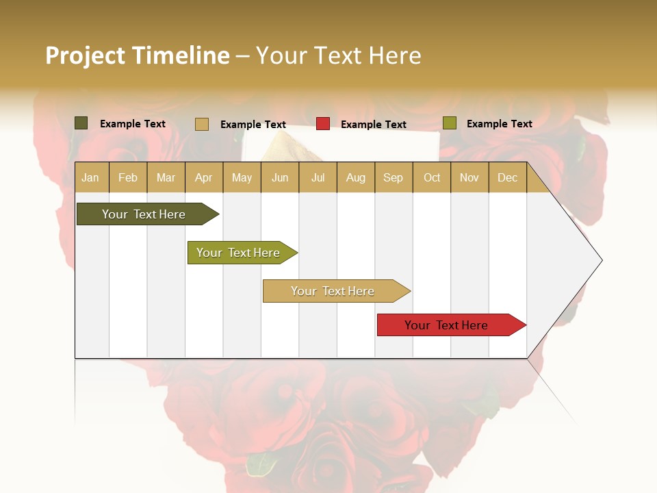 Floral Ymbol Bow PowerPoint Template