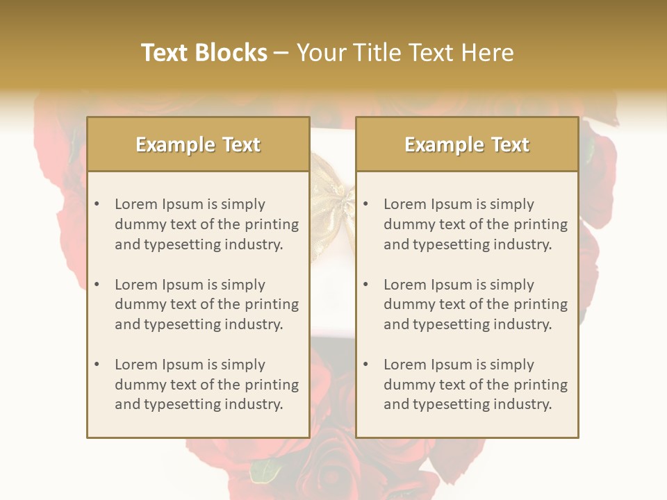 Floral Ymbol Bow PowerPoint Template