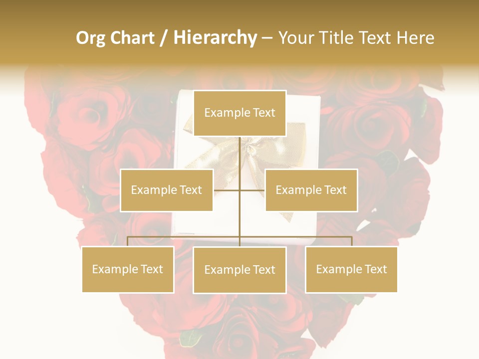 Floral Ymbol Bow PowerPoint Template