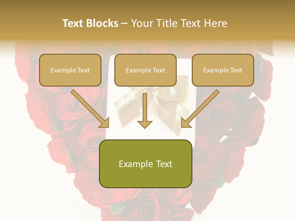 Floral Ymbol Bow PowerPoint Template