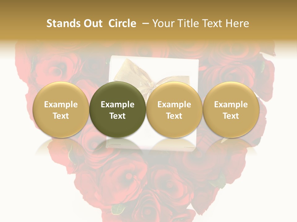 Floral Ymbol Bow PowerPoint Template