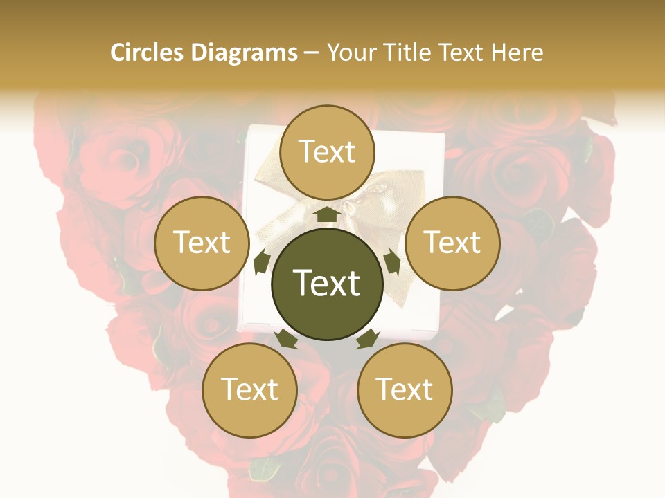 Floral Ymbol Bow PowerPoint Template