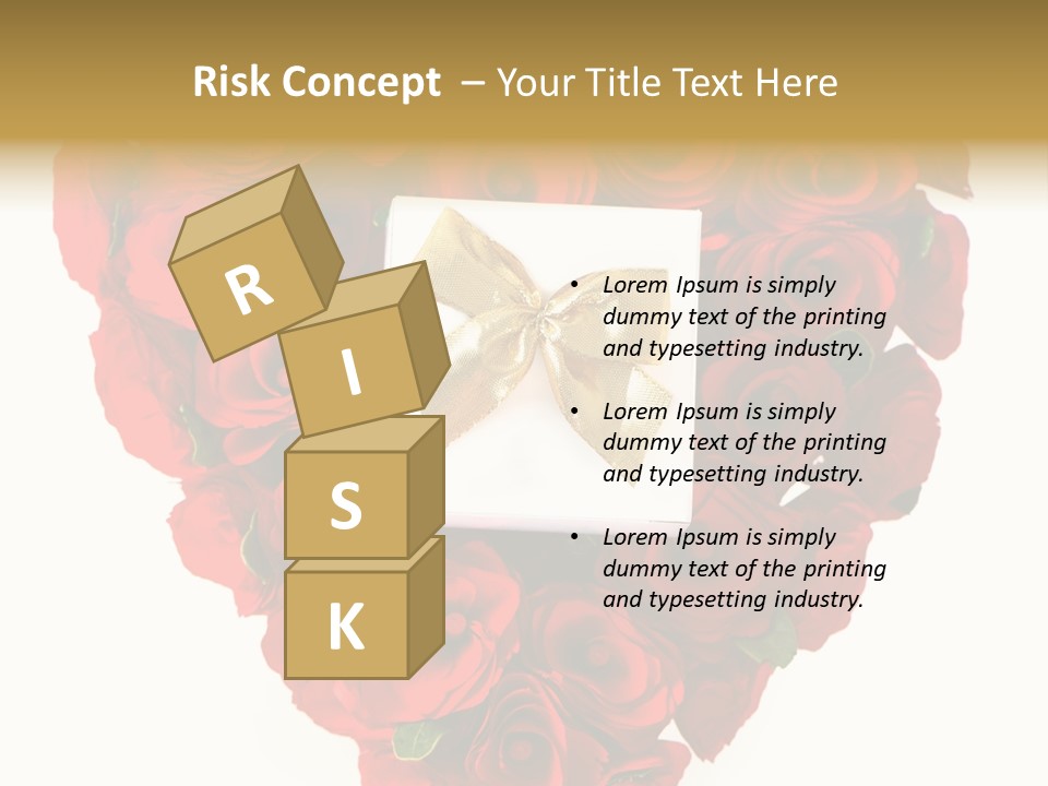 Floral Ymbol Bow PowerPoint Template