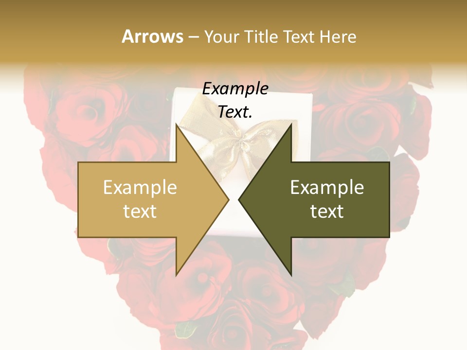 Floral Ymbol Bow PowerPoint Template