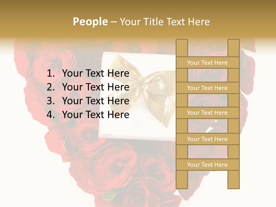 Floral Ymbol Bow PowerPoint Template