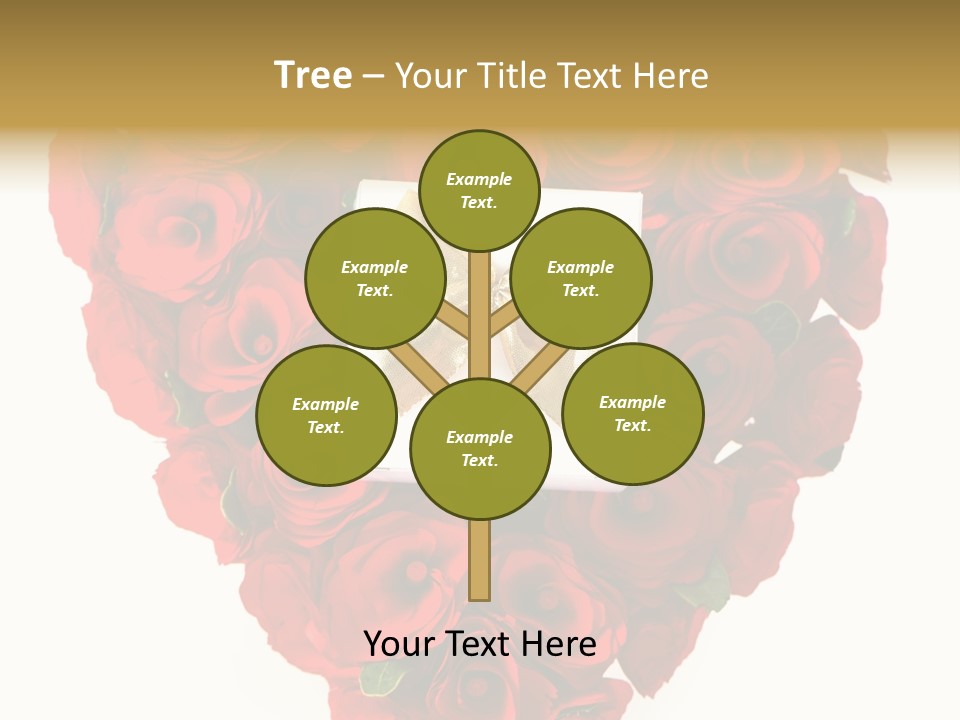 Floral Ymbol Bow PowerPoint Template