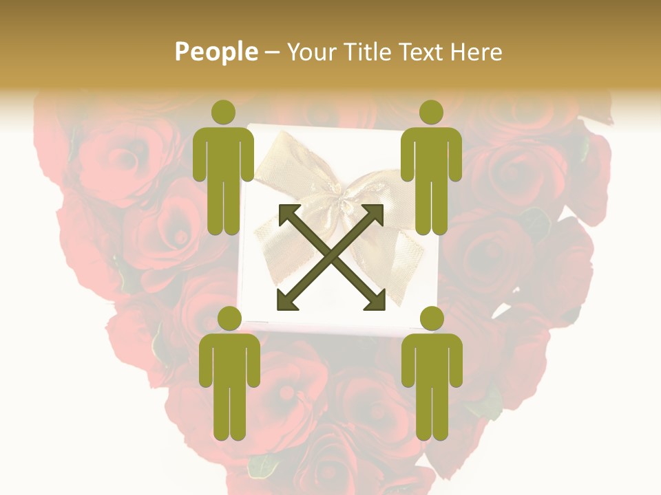 Floral Ymbol Bow PowerPoint Template