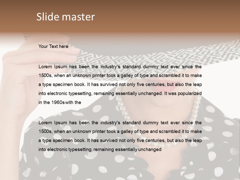 Jewelry Woman Lips PowerPoint Template