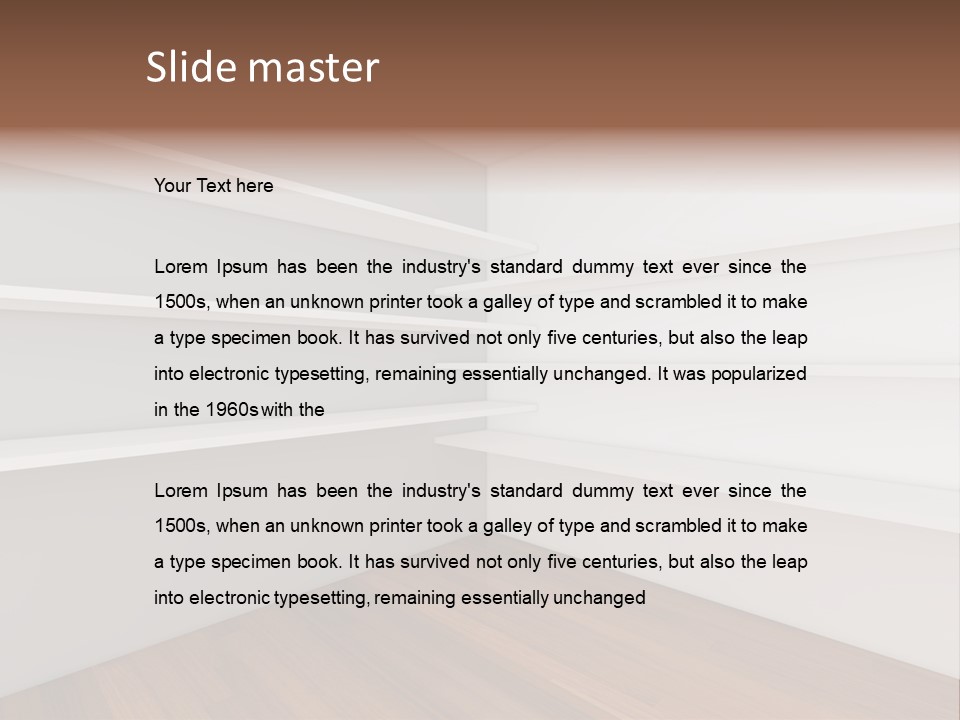 Lighting Simple Shop PowerPoint Template
