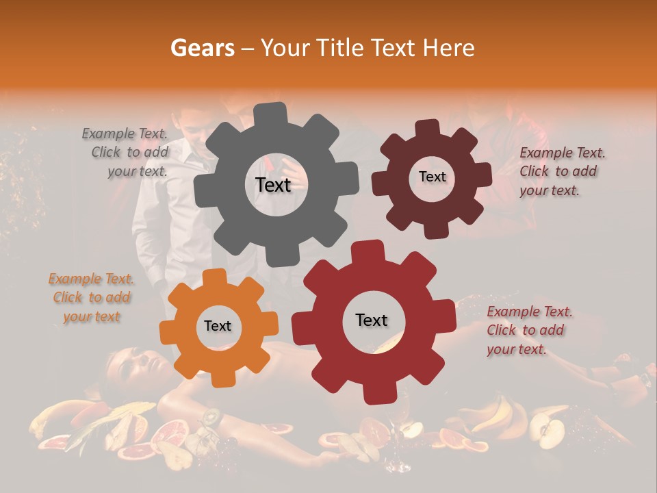 Male Bedeck Friends PowerPoint Template