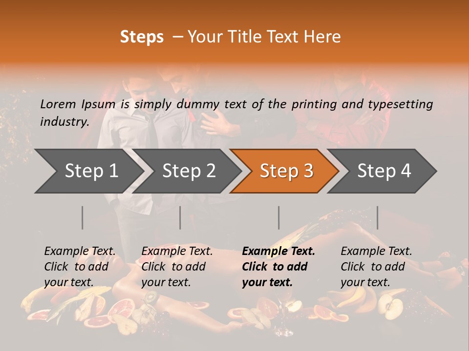 Male Bedeck Friends PowerPoint Template