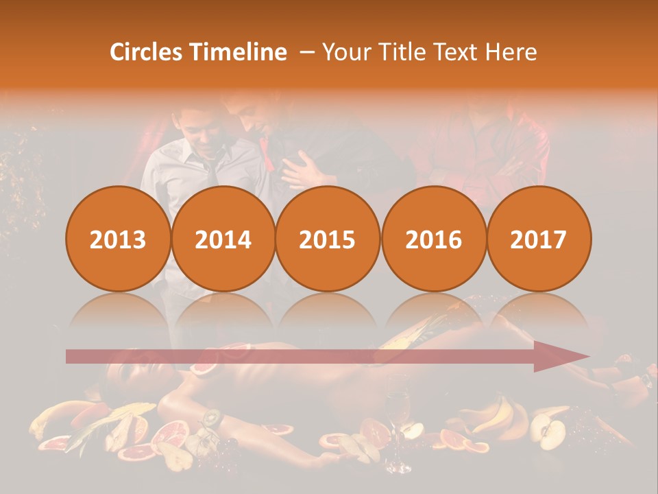 Male Bedeck Friends PowerPoint Template