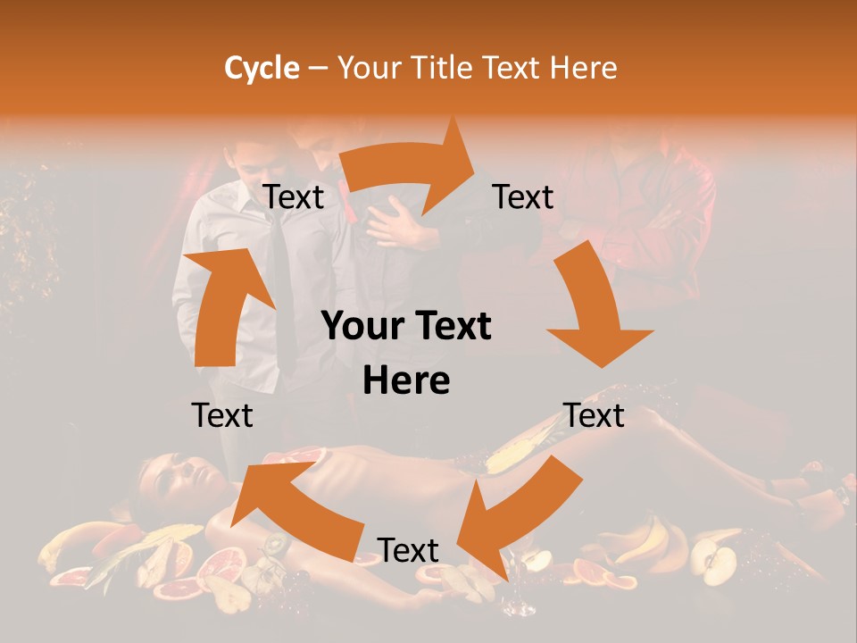 Male Bedeck Friends PowerPoint Template