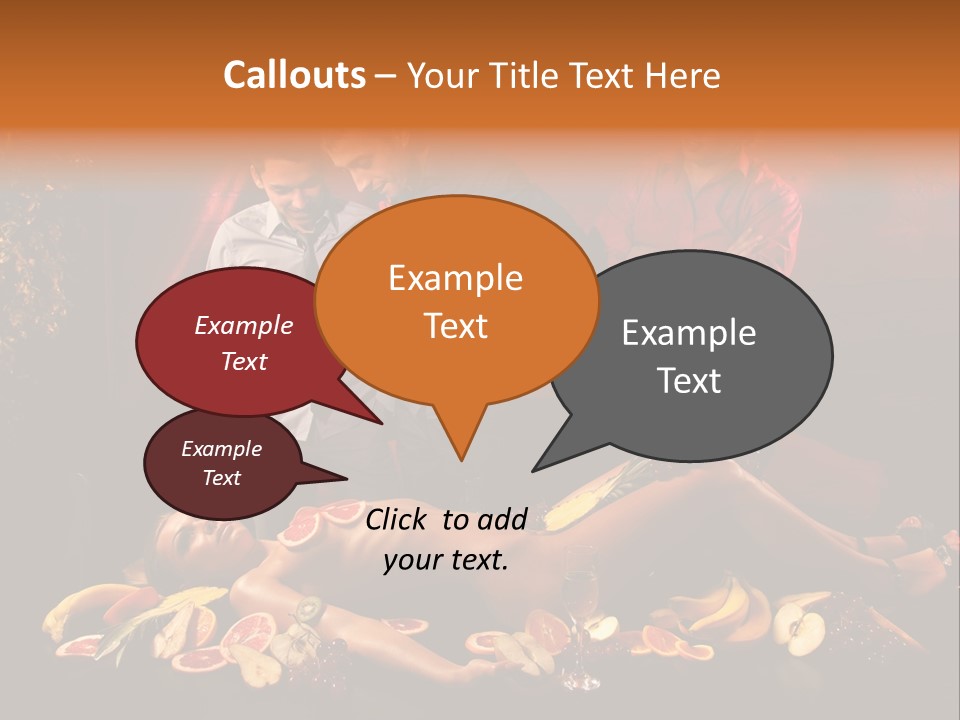 Male Bedeck Friends PowerPoint Template