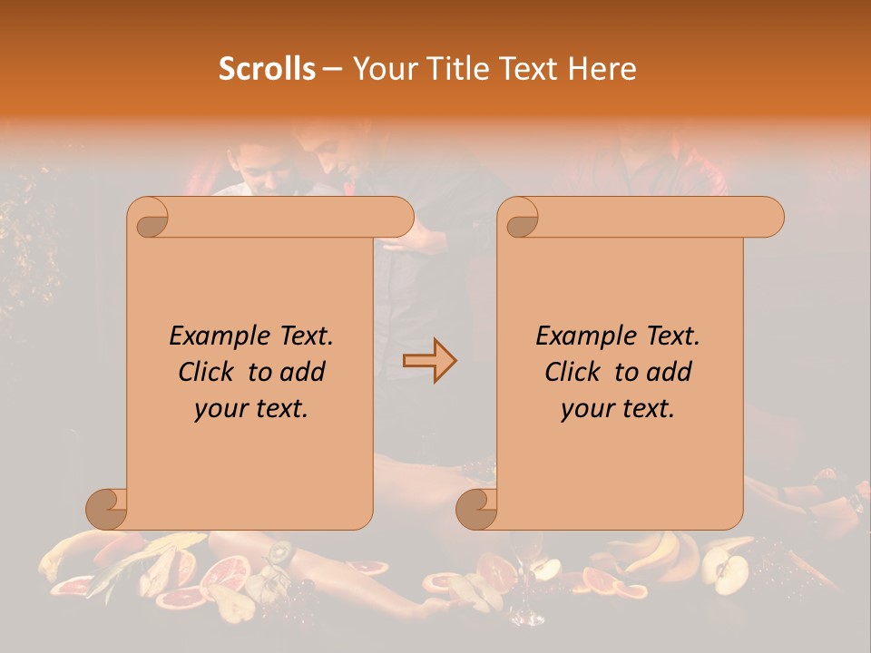 Male Bedeck Friends PowerPoint Template