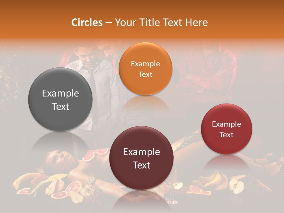 Male Bedeck Friends PowerPoint Template