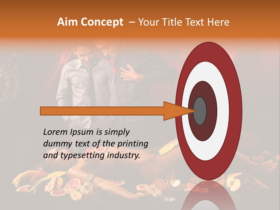 Male Bedeck Friends PowerPoint Template