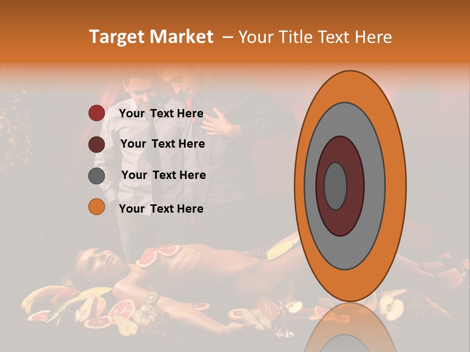 Male Bedeck Friends PowerPoint Template