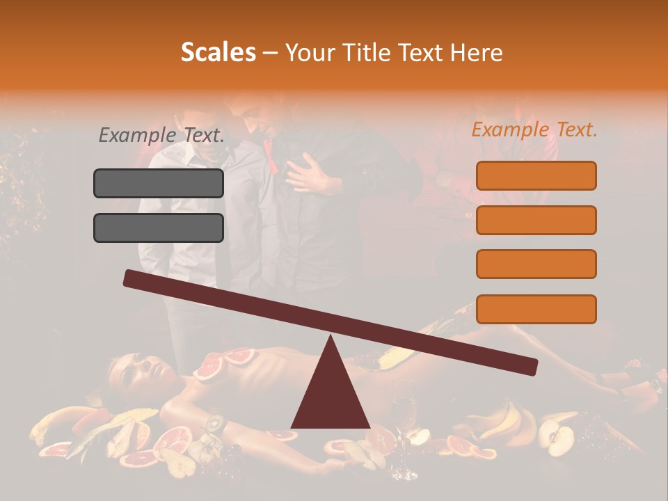 Male Bedeck Friends PowerPoint Template