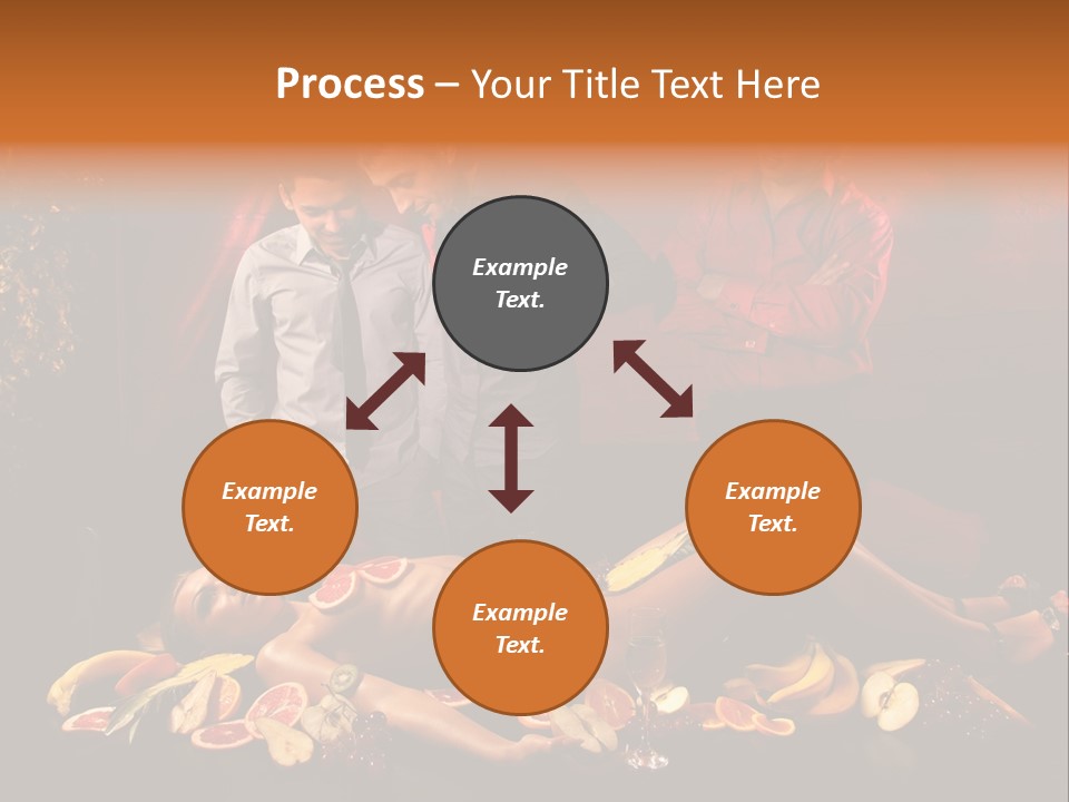 Male Bedeck Friends PowerPoint Template