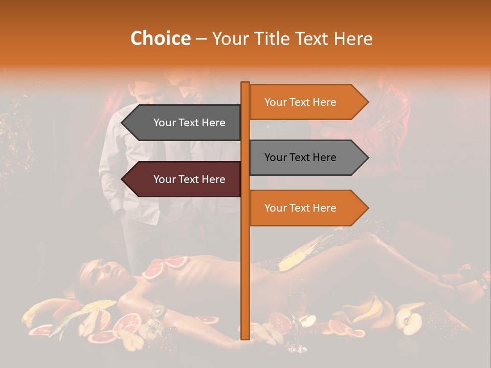 Male Bedeck Friends PowerPoint Template