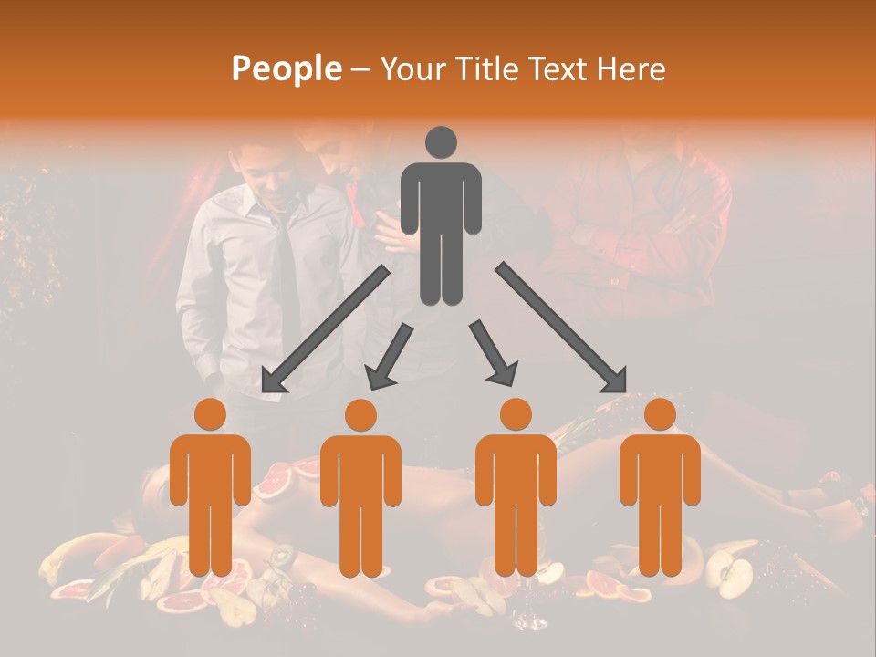 Male Bedeck Friends PowerPoint Template