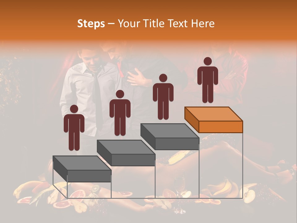 Male Bedeck Friends PowerPoint Template