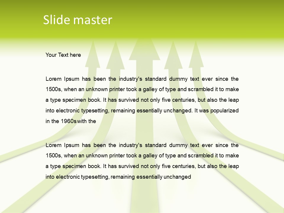 Leader Motion Turn PowerPoint Template
