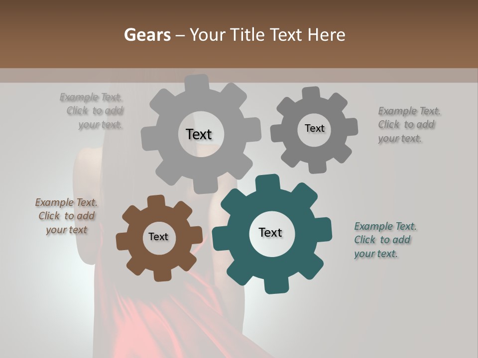 Cover Woman Background PowerPoint Template