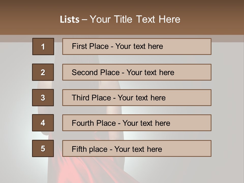 Cover Woman Background PowerPoint Template