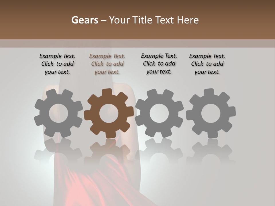 Cover Woman Background PowerPoint Template