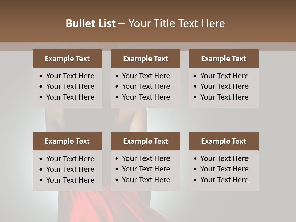 Cover Woman Background PowerPoint Template