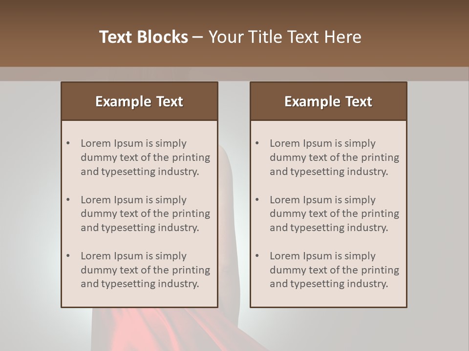 Cover Woman Background PowerPoint Template